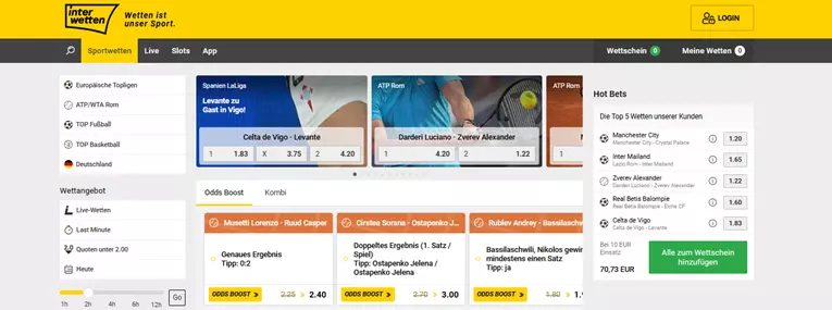 Interwetten bonus